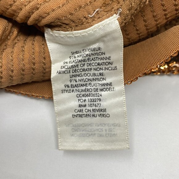 ALICE + OLIVIA Avril Bronze Sequin Mini Tank Dress Medium NWT $495 - Picture 11 of 11